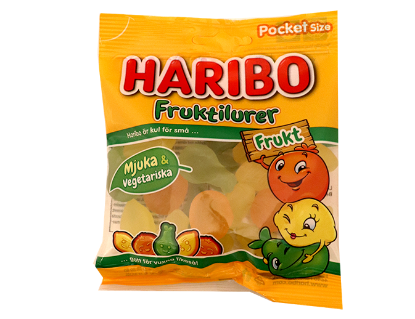 Haribo Fruktilurer Frukt 80g