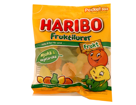 Haribo Fruktilurer Frukt 80g