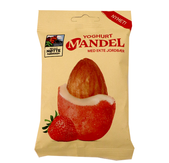 Yoghurtmandel Med Jordbær 80g