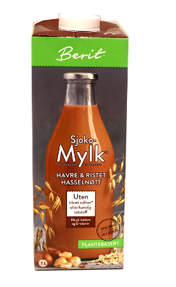 Sjoko-Mylk Havre/Ristet Hasselnøtt 1l
