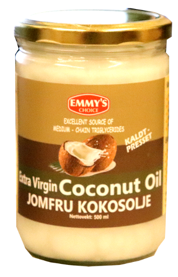 Emmy's Extra Virgin Kokosolje 500ml
