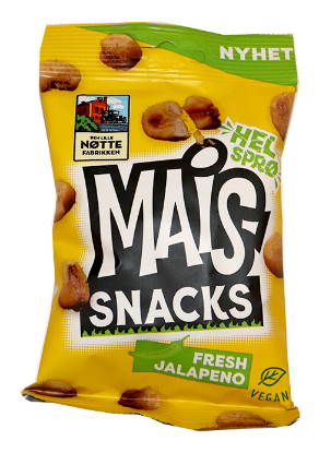 Maissnacks Jalapeno 55g