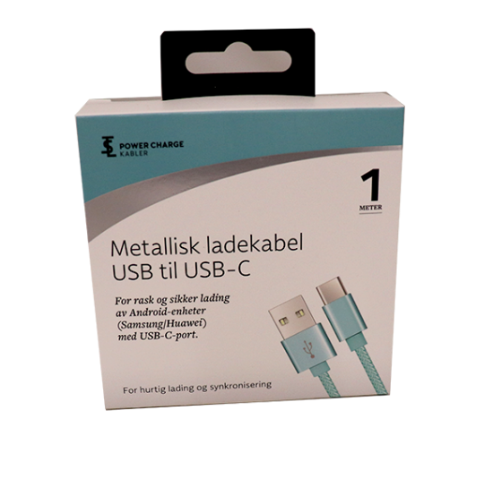 Ladekabel USB-C 1m Turkis