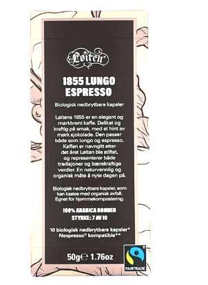 Løiten 1855 Lungo Espresso 10stk