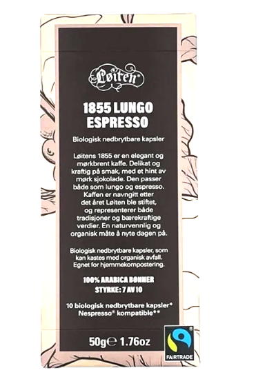 Løiten 1855 Lungo Espresso 10stk
