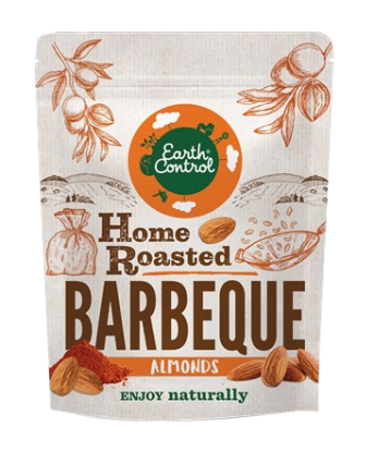 Earth Control Ristede Mandler BBQ 125g