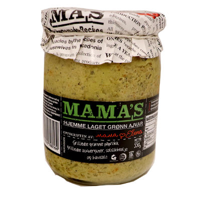 Mamas Grønn Ajvar 550g
