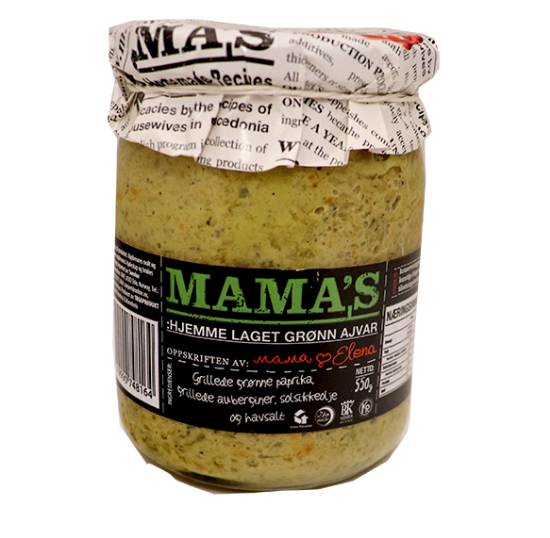 Mamas Grønn Ajvar 550g