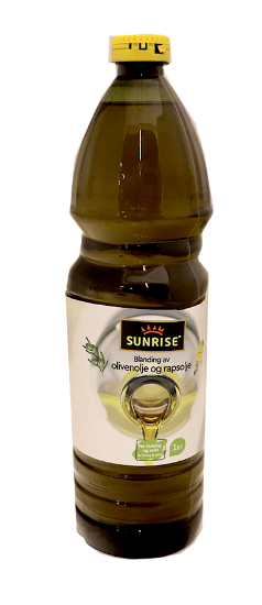 Sunrise Oliven- og Rapsolje 1l