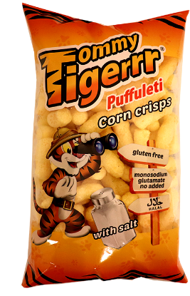 Tommy Tiger Korn Crisps Salt 85g