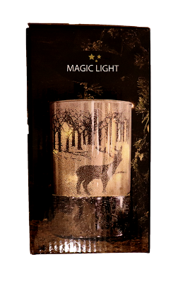 LED Glasslykt 9x15cm