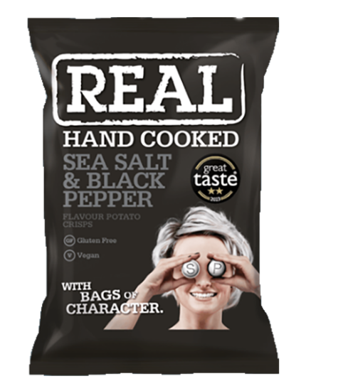 Real Crisps Seasalt & Black Pepper 35g