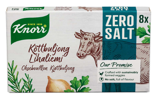 kjøttbuljong Zero Salt 8x9 g