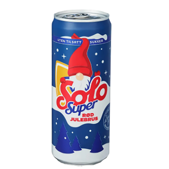 Solo Super Rød Julebrus 0,33l