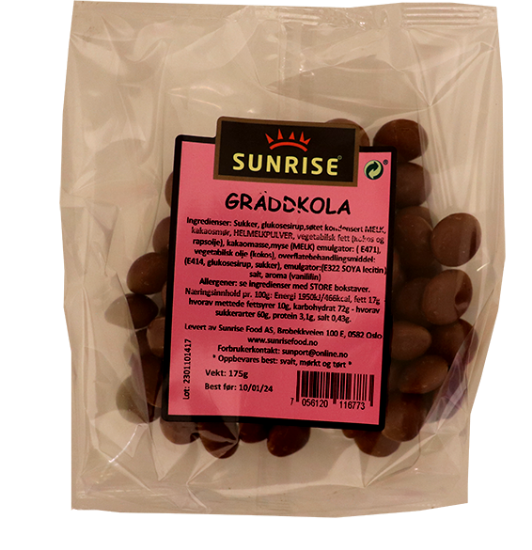 Sunrise Gräddkola 175g