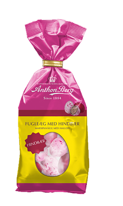 Anthon Berg Marsipanegg m. Bringebær 124g