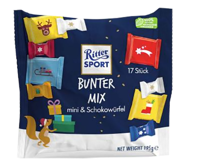 Ritter Sport Julemiks Mini 195g