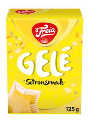 Gelé m/Sitronsmak 125g