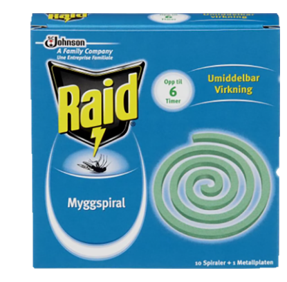 Raid Myggspiral 10stk