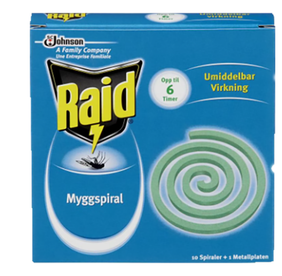 Raid Myggspiral 10stk