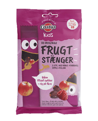 Fruktstang Eple & Bringebær 100g