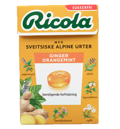 Ricola Ginger Orangemint 50g