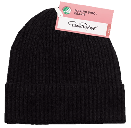 Wool Beanie Black One Size