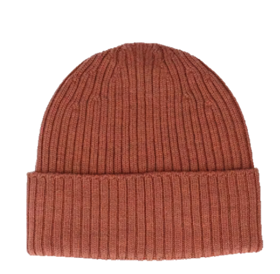 Wool Beanie Rust Melange One Size