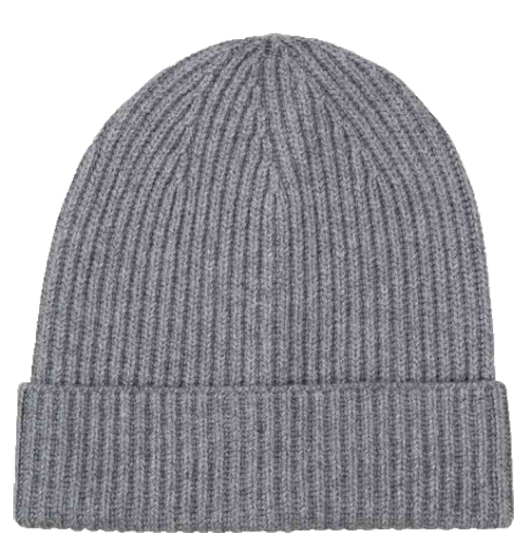 Wool Beanie Light Grey Melange One Size