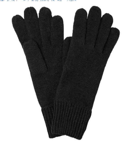 Wool Gloves Black One Size