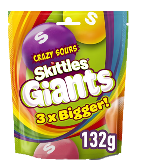 Skittles Giants Crazy Sour 132g