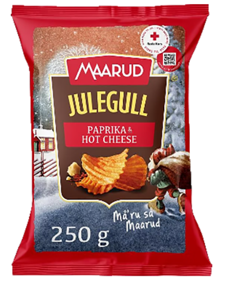 Julegull Paprika&Hot Cheese 250g