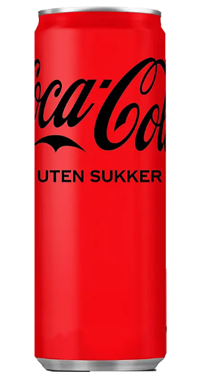 Coca-Cola u/Sukker 250ml