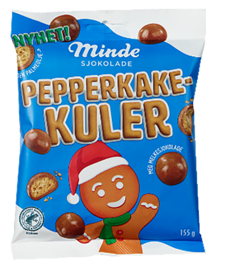 Pepperkakekuler m/Sjokolade 155g
