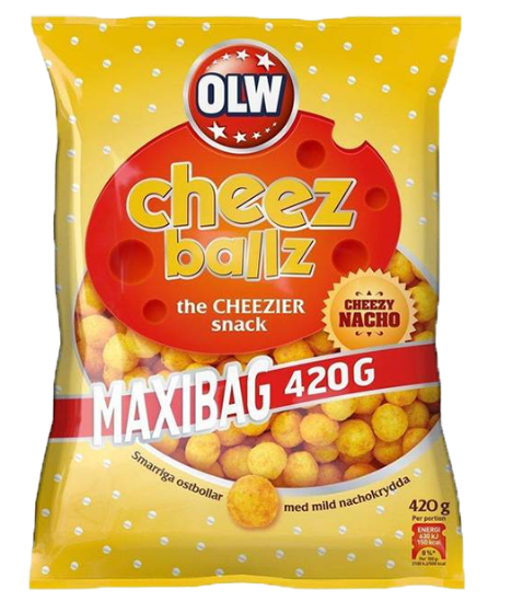 Cheez Ballz Cheezy Nacho Maxibag 420g