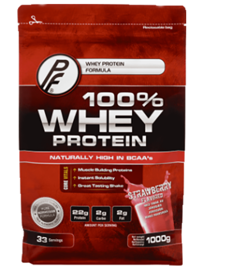 PF 100% Whey Protein Strawberry 1kg