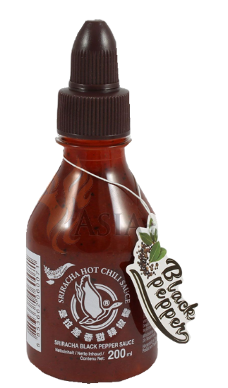 F.G Sriracha Black Chili Saus 200ml