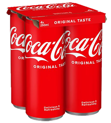 Coca Cola 4 x 250ml