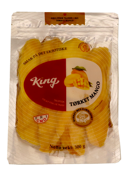 King Tørket Mango 300 g