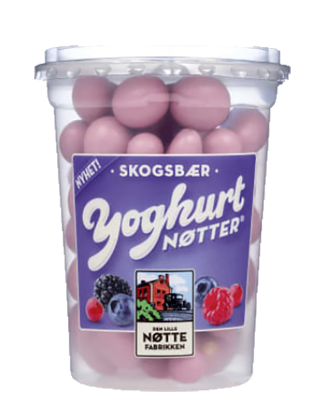 DLN Yoghurtnøtter Skogsbær 120g