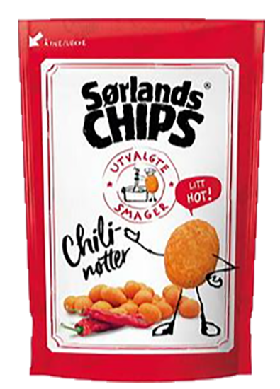 Chilinøtter Sørlandschips 60g