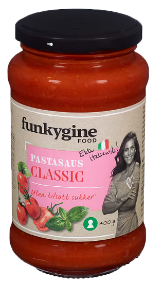 Funkygine Pastasaus Classic 400g