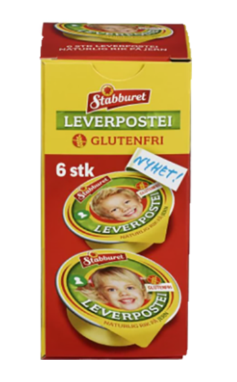 Leverpostei Glutenfri 6x22g