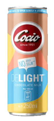Cocio DeLight sjokomelk u/sukker 250ml