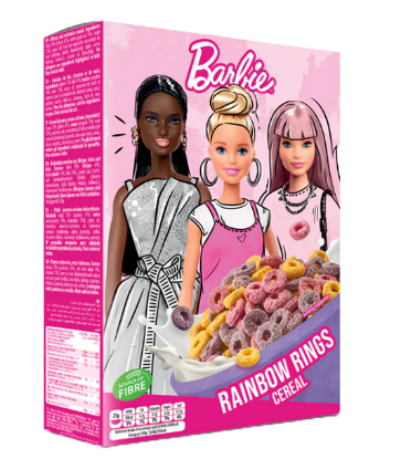 Barbie Rainbow Rings Cereal 200g