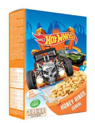 Hot Wheels Honey Rings Cereal 200g