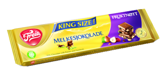 Melkesjokolade Fruktnøtt 250g