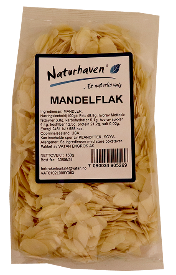 Naturhaven Mandelflak 150g