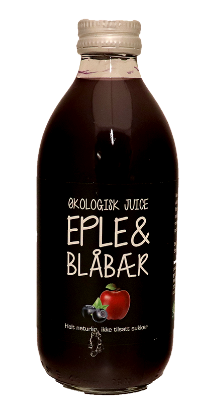 Økologisk Juice Eple & Blåbær 33cl