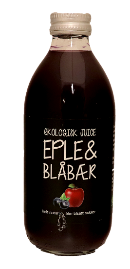 Økologisk Juice Eple & Blåbær 33cl